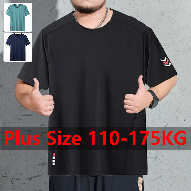 Summer Clothing Plus - メンズプラスサイズ Tシャツ 5XL 6XL 7XL 110-175