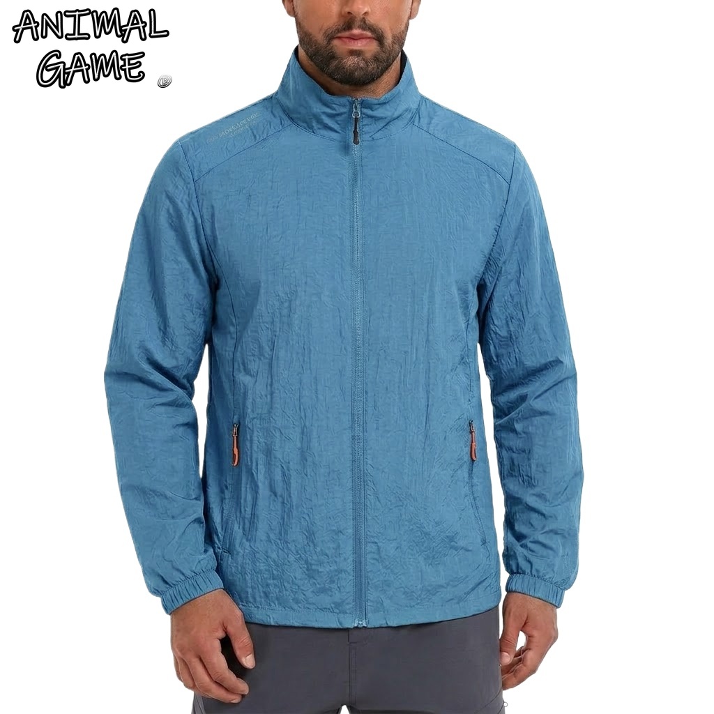 Summer Light Clothing - メンズ UPF50+ パフォーマンス日焼け止めコート通気性スポーツ防水スキンジャケット夏 UV 釣り超軽量薄手の服