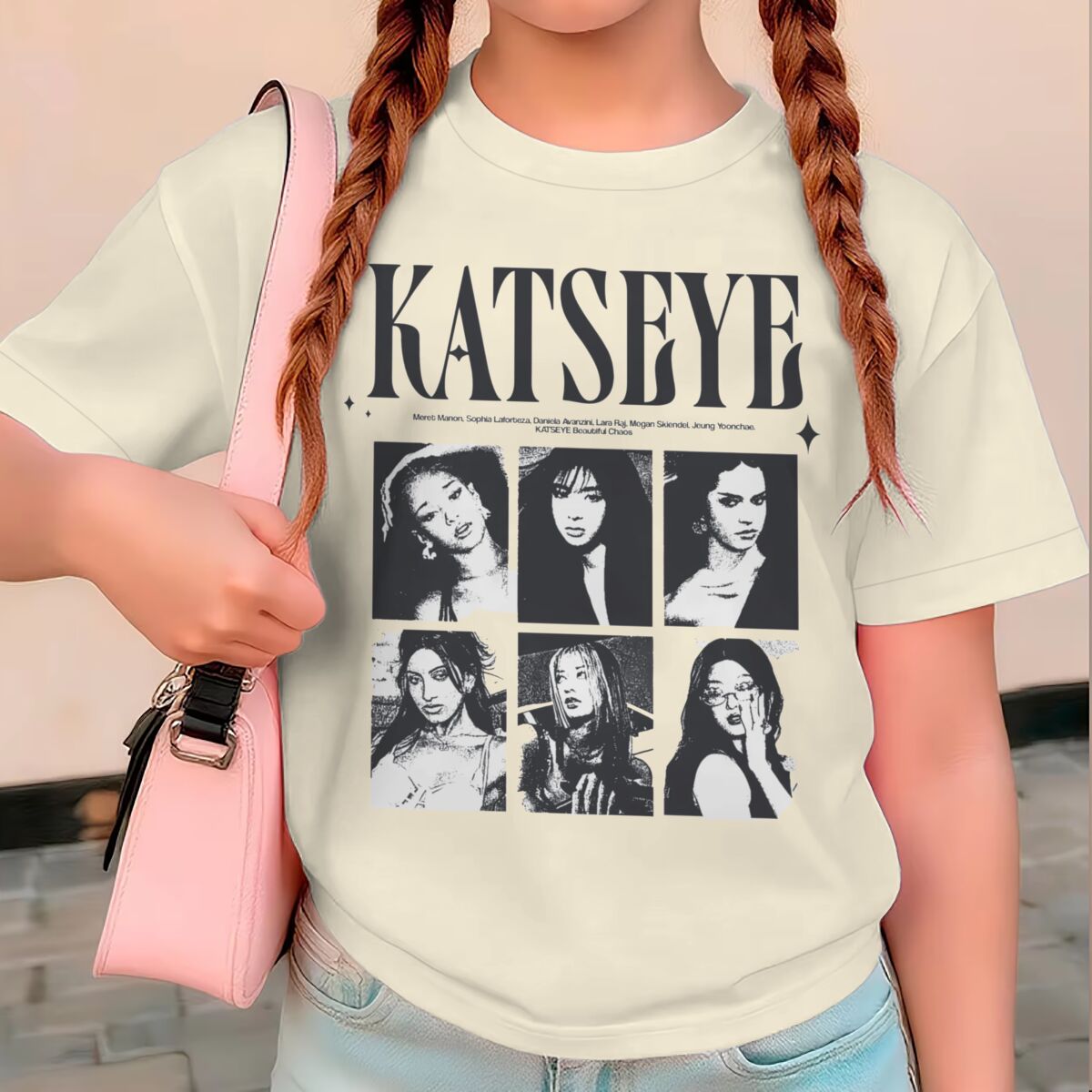 Summer Clothing Baby Girl - KATSEYE プリント夏トップス女の子 Y2K ヴィンテージスタイル半袖トップスカットシー プリント子供綿 Tシャツ女の赤ちゃん服