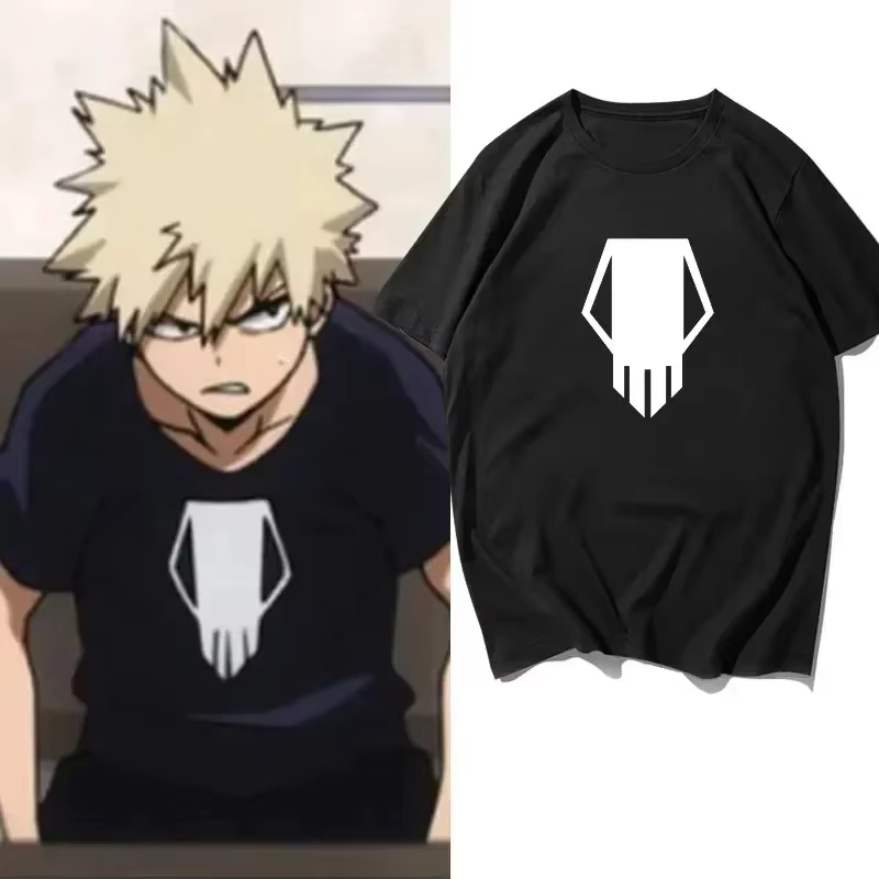 Quality Summer Clothing - 夏私のヒーローアカデミア爆豪勝己プリントファッション Tシャツ男性女性のファッション高品質ルーズカジュアルコスプレ Tシャツ