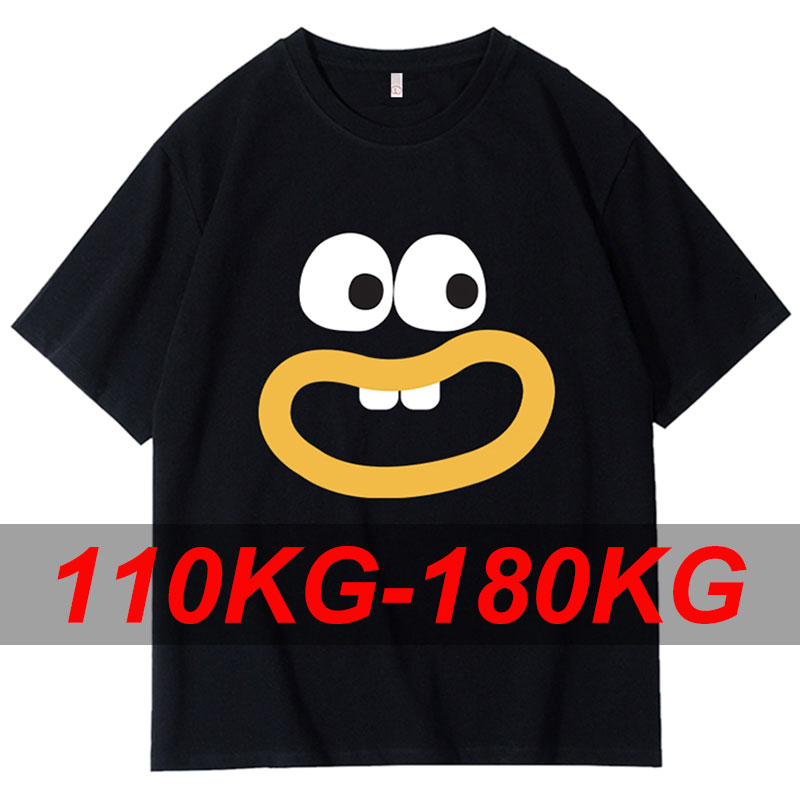 Summer Clothing Plus - メンズサマープラスサイズTシャツ 7XL 6XL 5XL 半袖Tシャツ ブラック