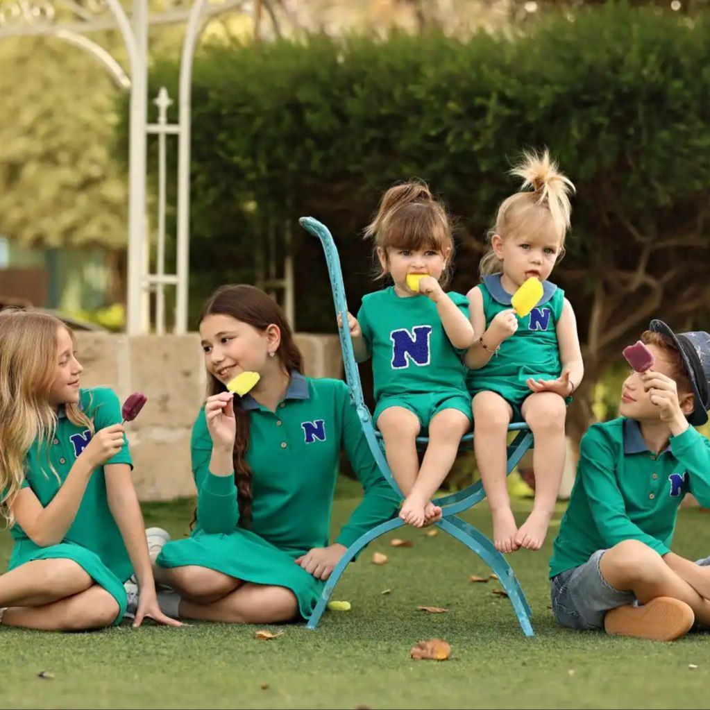 Summer Clothing Baby Girl - 2026年マリのSSグリーンポロコレクション子供服女の子用ドレスキッズ男の子用Tシャツショーツベビー服セットブティック衣料