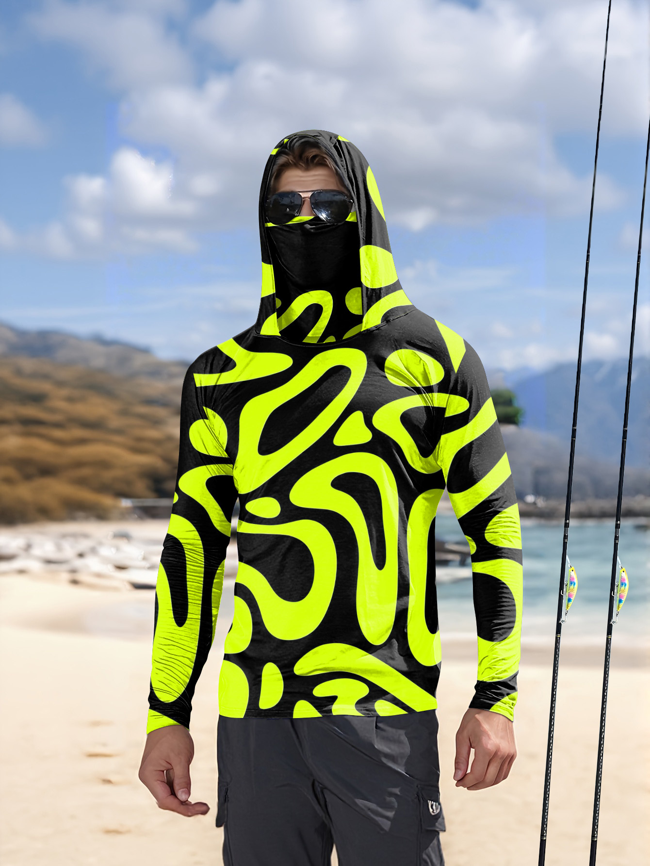 Summer Clothing Guys - 2026年夏新作 メンズ長袖シャツ 3Dパターンプリント スポーティー＆カジュアルウェア 快適で柔らかい
