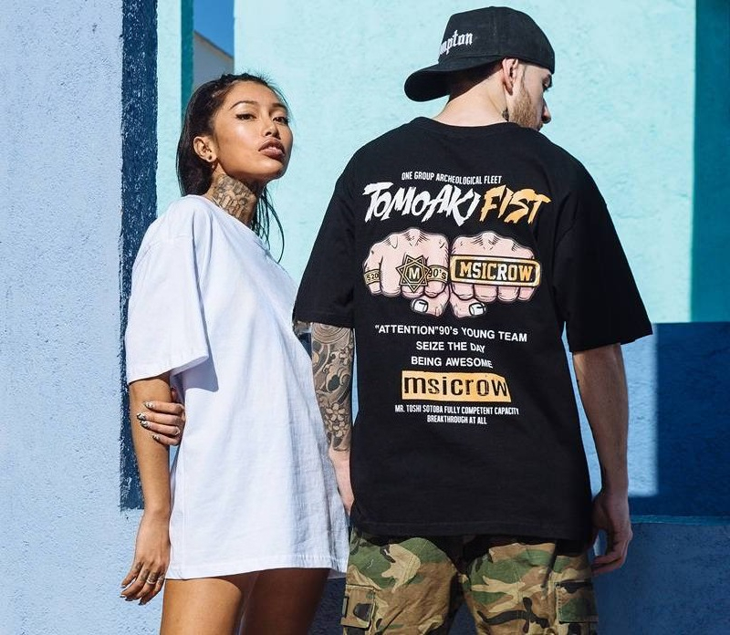 Summer Away Clothing Brand - メンズトレンディブランド半袖ゲットアウェイウィズイットサマートレンドルーズTシャツヨーロッパとアメリカのBF原宿ストリートTシャツ