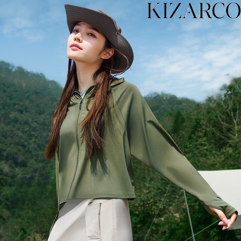 Summer Clothing Plus - 夏のランニング保護服薄いカップルスポーツレジャー日焼け止め服アイスシルク通気性女性クールアウトドアコート