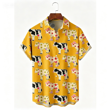 Summer Clothing Holiday - おしゃれなハワイアンホリデービーチフラワーキャットシャツ2026ベストエスニックスタイル服