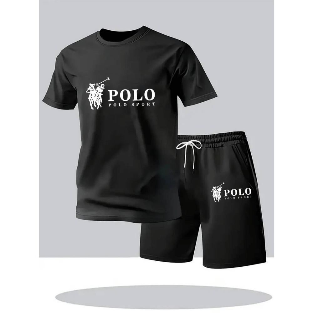 Quality Summer Clothing - 2026年夏メンズセットアップ 都会風カジュアルファッションTシャツ＆ショートパンツ 高品質クルーネック半袖アウトフィット 男性用デイリースポーツウェア
