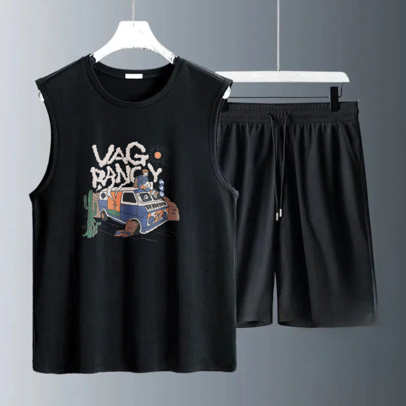 メンズタンクトップセット 2026年夏 速乾性 海辺ビーチラ - Summer Clothing Us のレビューと価格