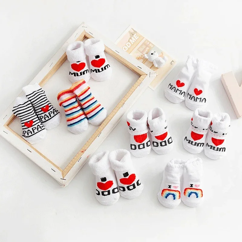 春夏ベビーガールズボーイズ綿ソフト暖かい靴下新生児幼児レター - Summer Clothing Baby Girl のレビューと価格