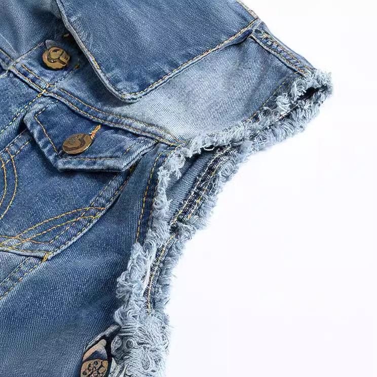 トレンディなバイク用メンズウェア：ライトブルーデニムジャケッ - Summer Light Clothing のレビューと価格