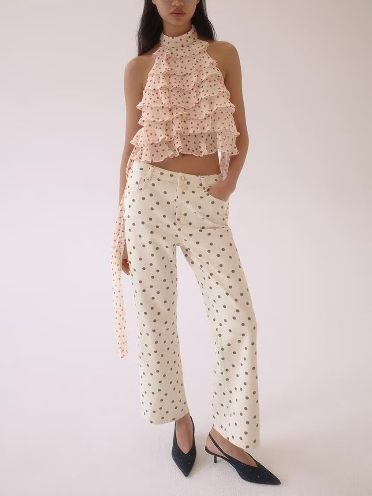 新しい夏の女性用ガウン、ネックハンギングシャツ、ジョーゼット - Summer Clothing Material のレビューと価格