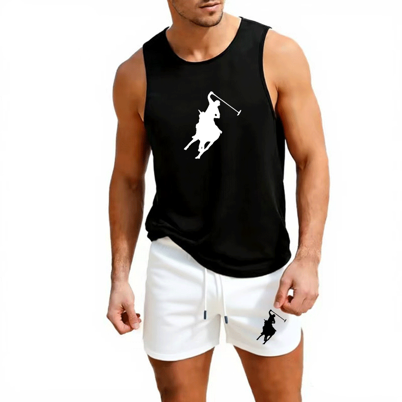 ヨーロッパメンズサマーベスト＆ショーツセット 2ピース アウ - Summer Clothing Us のレビューと価格
