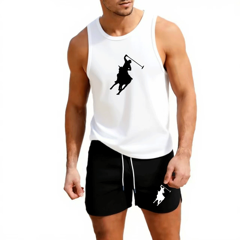 ヨーロッパメンズサマーベスト＆ショーツセット 2ピース アウ - Summer Clothing Us のレビューと価格