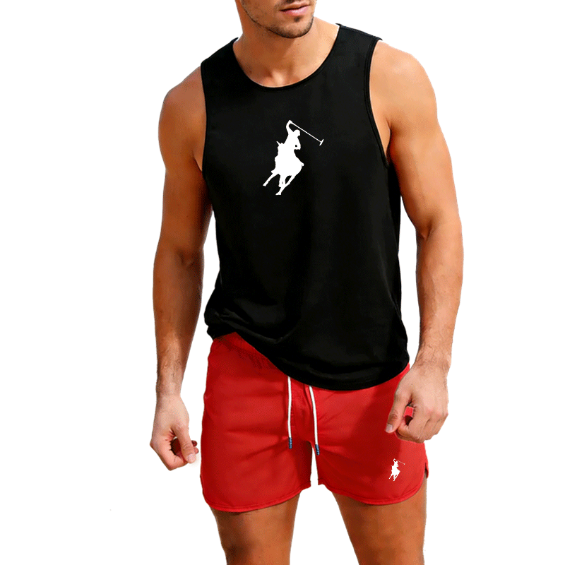 ヨーロッパメンズサマーベスト＆ショーツセット 2ピース アウ - Summer Clothing Us のレビューと価格