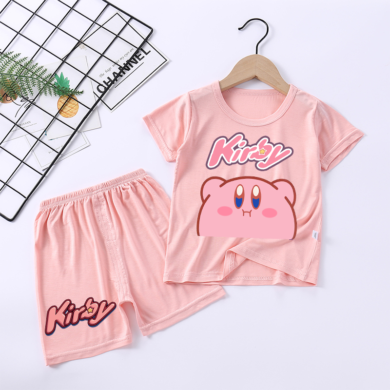 新しいカービィガールパジャマかわいい漫画パジャマセット子供か - Summer Clothing Baby Girl のレビューと価格