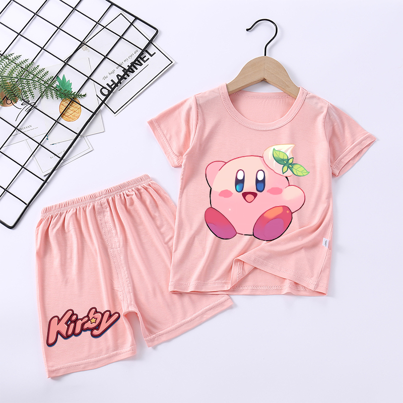 新しいカービィガールパジャマかわいい漫画パジャマセット子供か - Summer Clothing Baby Girl のレビューと価格