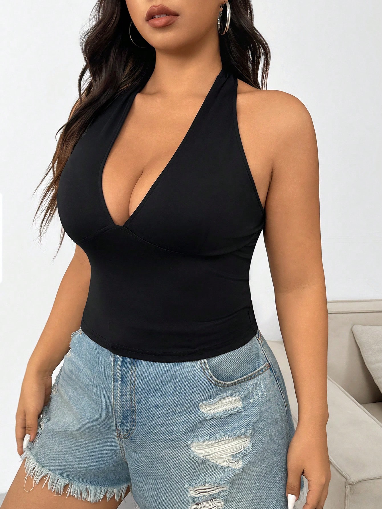 新作ファッション無地プラスサイズレディースファッションセクシ - Summer Clothing Plus のレビューと価格