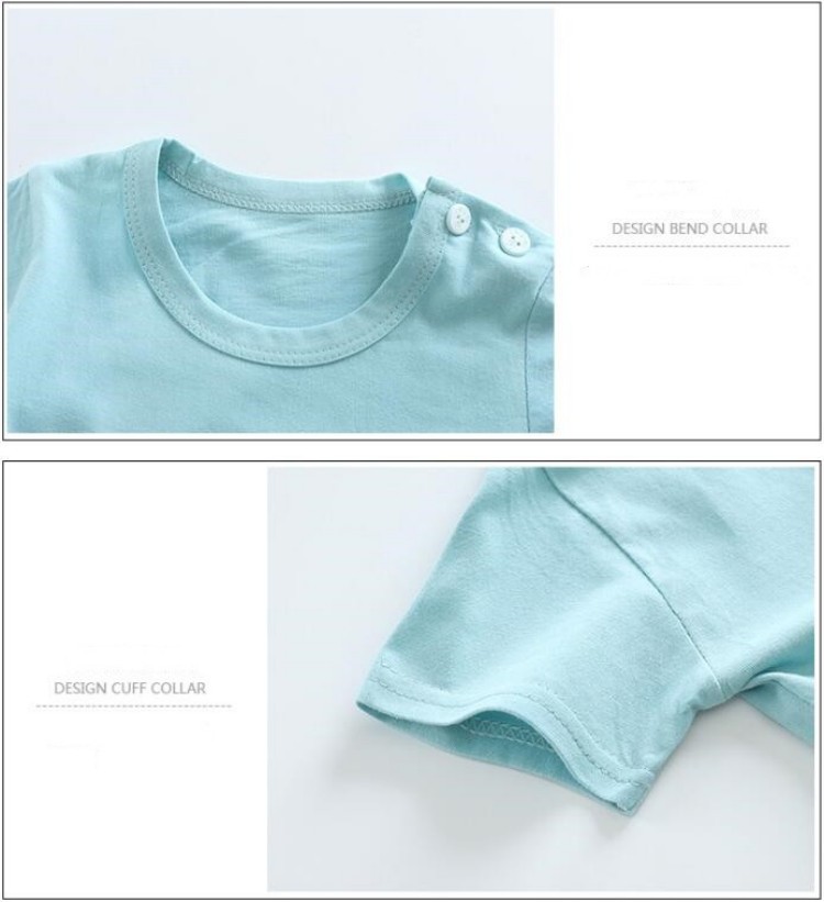 綿 Tシャツ + ショーツ 2 ピーストラックスーツセット子 - Summer Clothing Baby Girl のレビューと価格