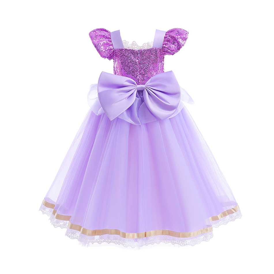 夏ラプンツェルガールプリンセスドレスコスプレもつれたハロウィ - Summer Clothing For Kids Girls のレビューと価格