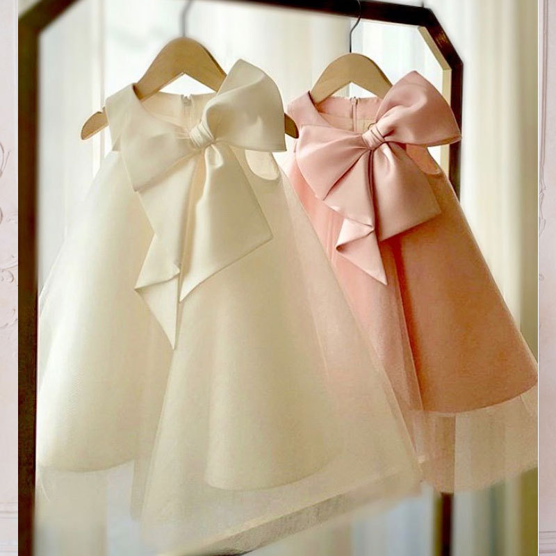 夏ビッグリボン女の赤ちゃんドレス 1st 誕生日パーティーウ - Summer Clothing Baby Girl のレビューと価格