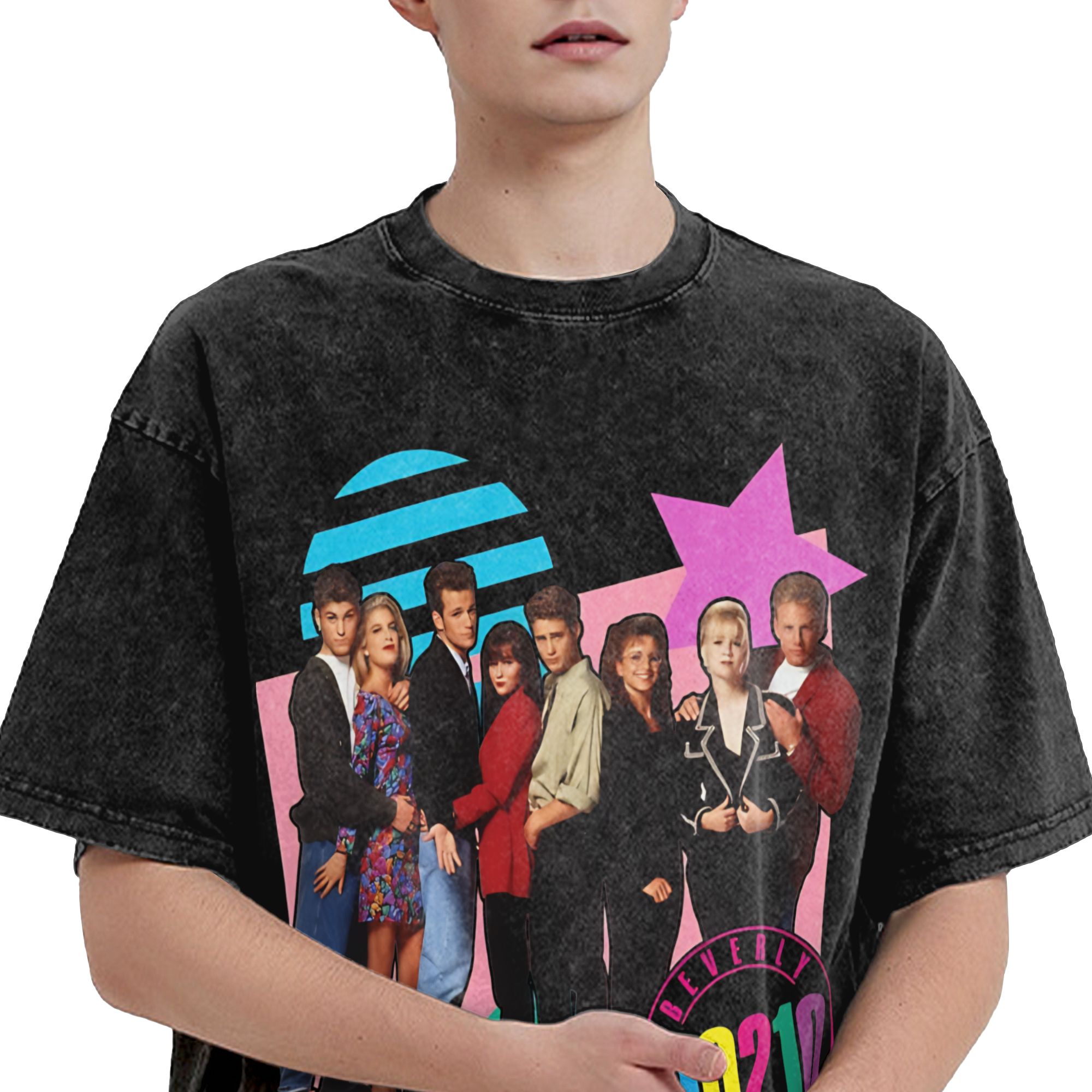 ビバリーヒルズ、90210 レトロウォッシュ Tシャツ男性美 - Summer Hill Clothing のレビューと価格