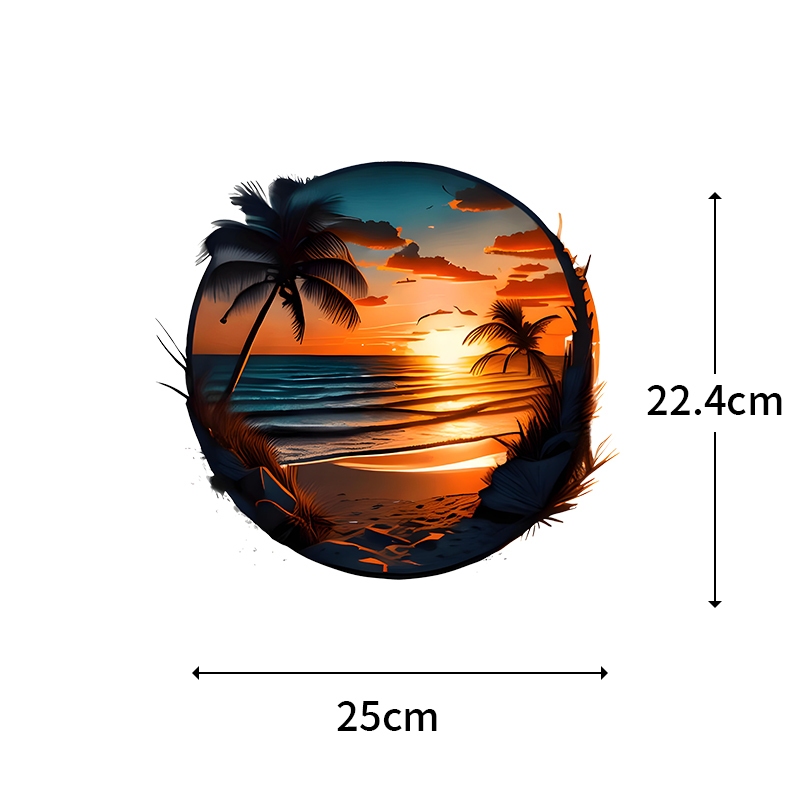女性の夏のビーチとサンセットモード熱転写Tシャツ、DIYスト - Summer Clothing Pictures のレビューと価格