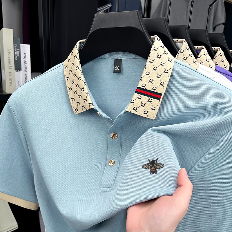 高級ブランド ハイエンド メンズ ラペルポロシャツ 夏新作  - Summer Clothing Men Linen のレビューと価格