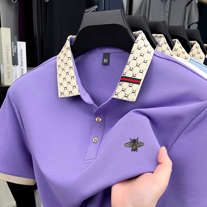 高級ブランド ハイエンド メンズ ラペルポロシャツ 夏新作  - Summer Clothing Men Linen のレビューと価格