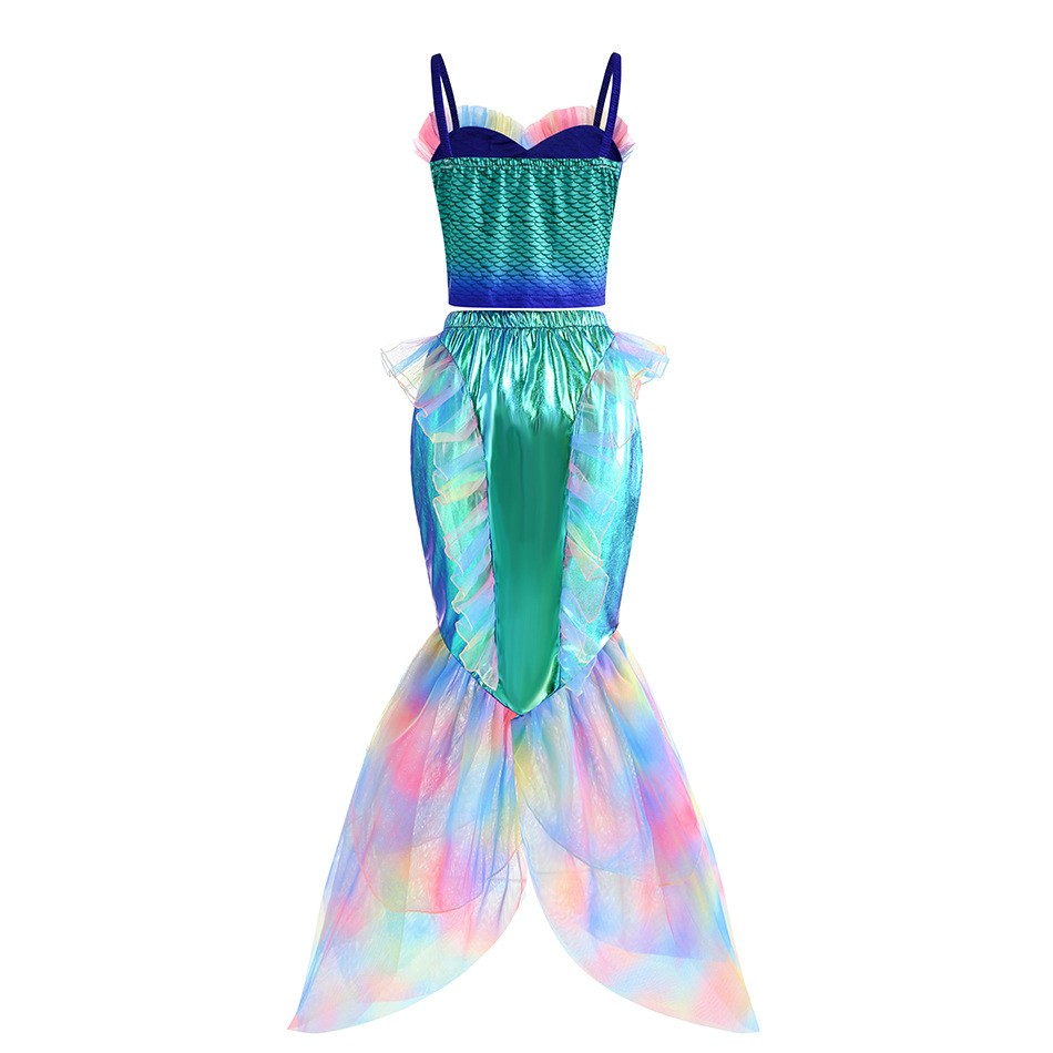 ディズニーマーメイドドレスアップ衣装女の子アリエルコスプレ誕 - Summer Clothing For Kids Girls のレビューと価格