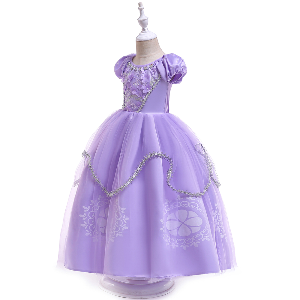 夏ソフィー女の子ドレス子供の日のパフォーマンス誕生日プリンセ - Summer Clothing For Kids Girls のレビューと価格