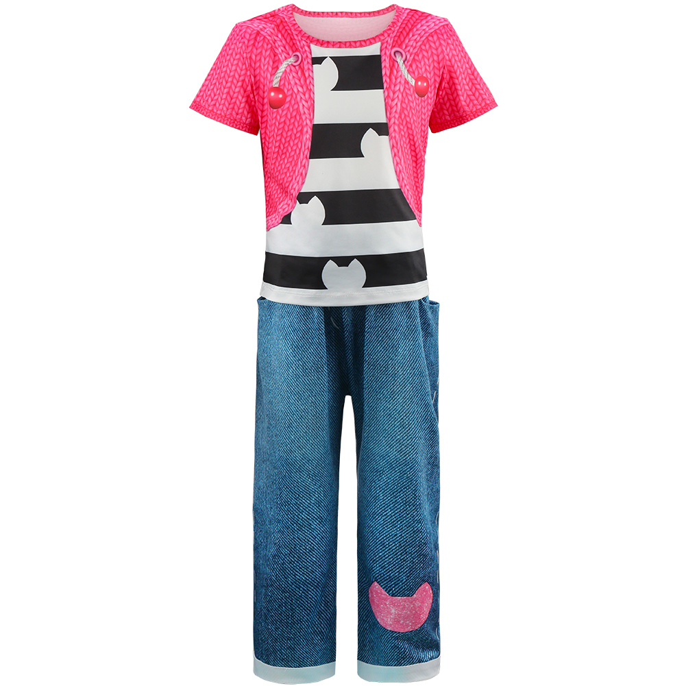 子供の誕生日パーティーギャビー人形コスプレ衣装トップ + パ - Summer Clothing For Kids Girls のレビューと価格