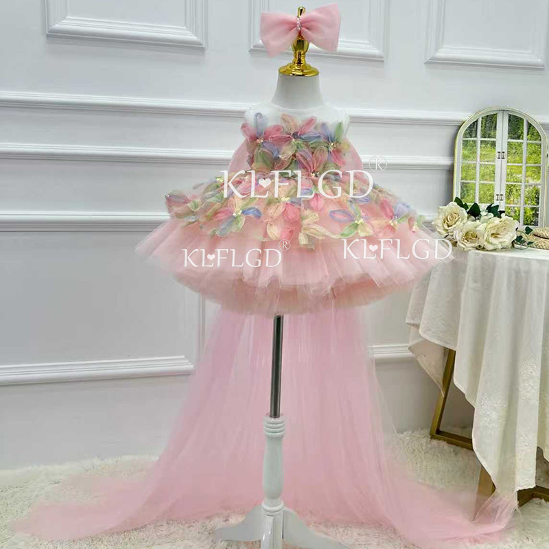 KLFLGD エレガントなターコイズブルーのフラワーガールド - Summer Clothing Baby Girl のレビューと価格