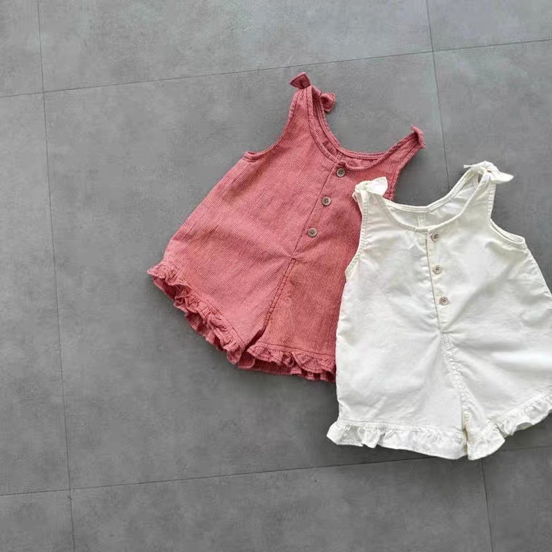 HY2831 女の子用サマーロンパース、ビブとショートパンツ - Summer Clothing Baby Girl のレビューと価格