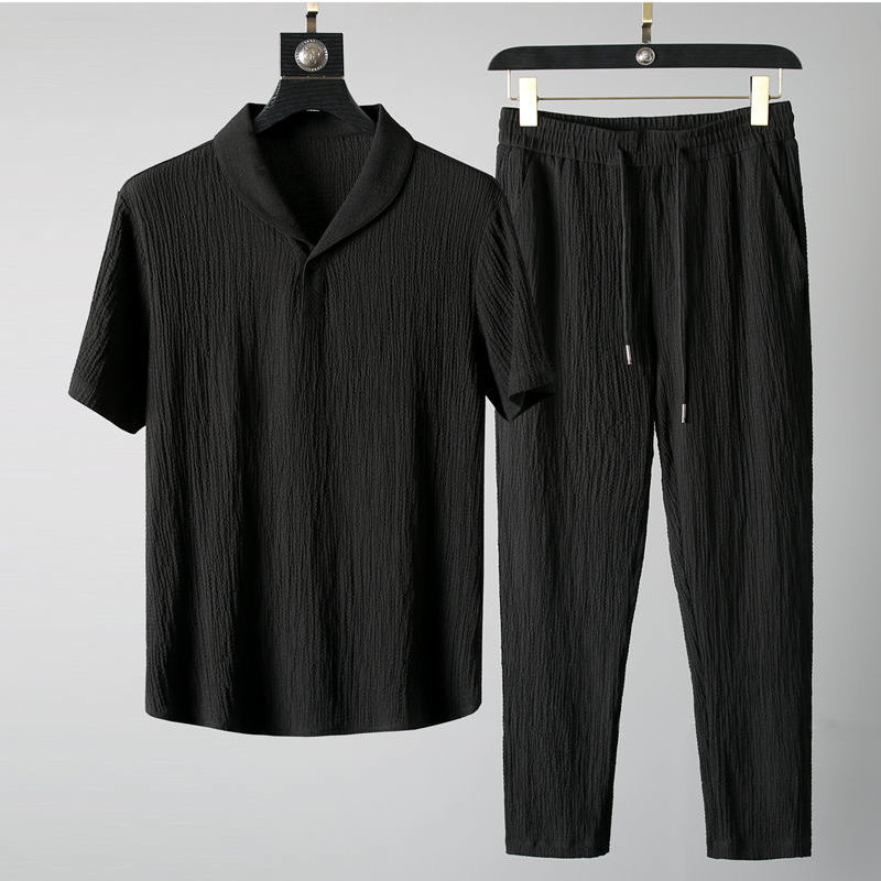 夏超薄型ツーピースアイスシルクリネンスーツメンズコットンリネ - Summer Clothing Men Linen のレビューと価格