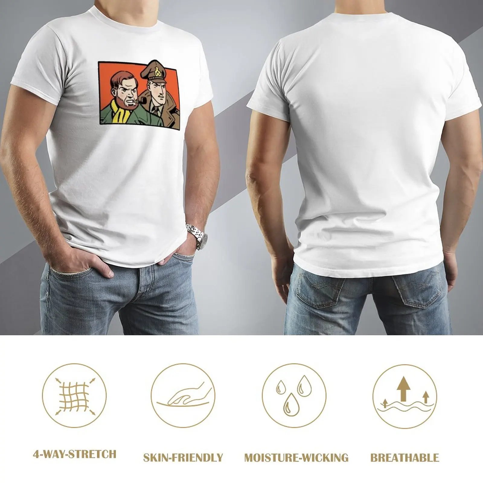 Blake and Mortimer-男性用の必須のTシャツ - Summer Clothing Banner のレビューと価格